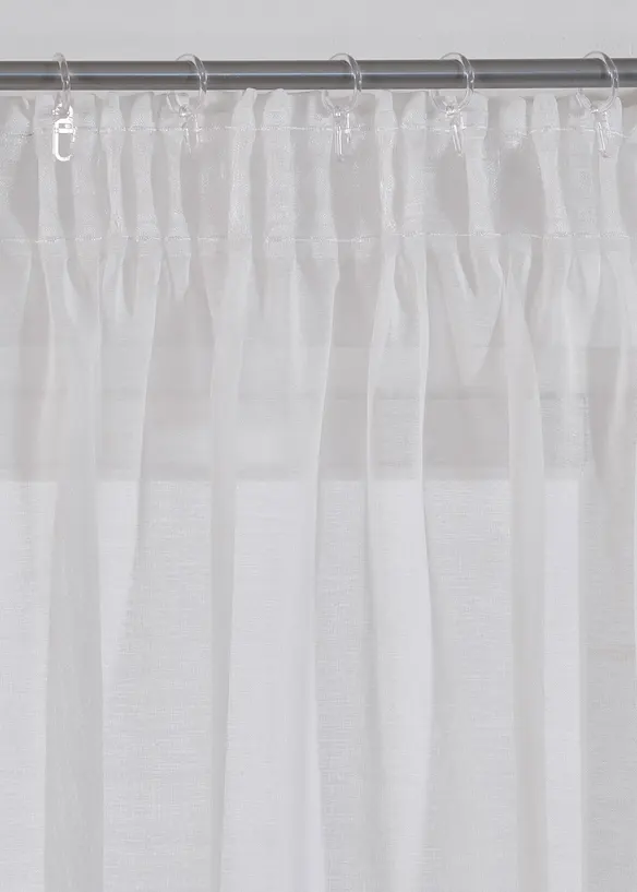 Tenda trasparente con poliestere riciclato e fantasia floreale (pacco da 1), bonprix