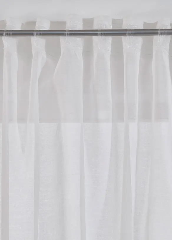 Tenda trasparente con poliestere riciclato e fantasia floreale (pacco da 1), bonprix