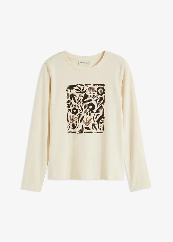 Maglia a maniche lunghe con cotone biologico, bonprix