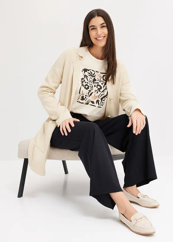 Maglia a maniche lunghe con cotone biologico, bonprix