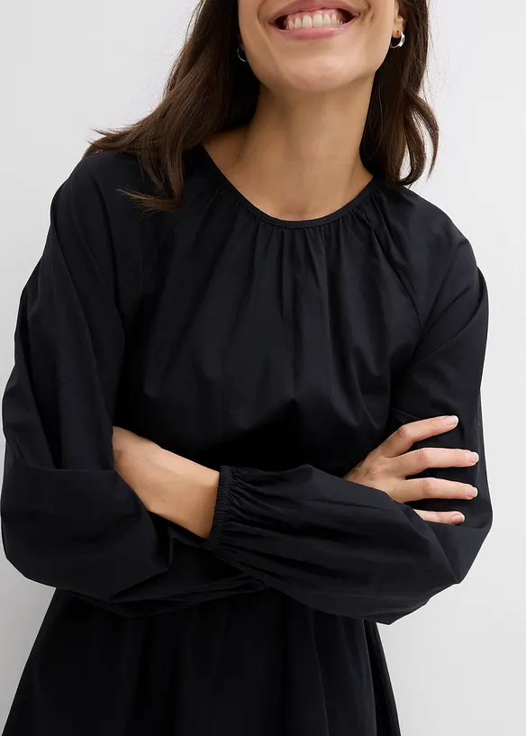 Abito stile blusa in puro cotone biologico, bonprix
