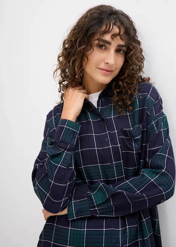 Camicia oversize in morbida viscosa, bonprix