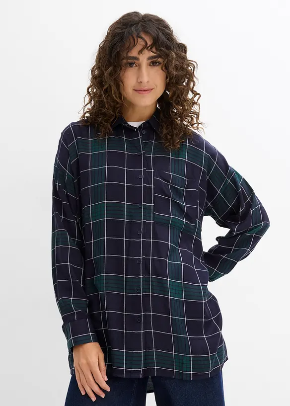 Camicia oversize in morbida viscosa, bonprix