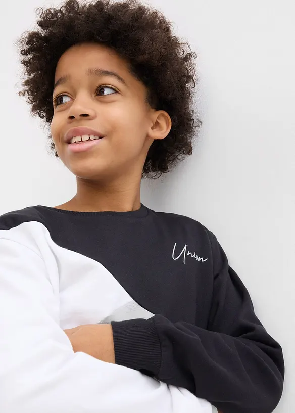 Felpa in cotone biologico, loose fit, bonprix