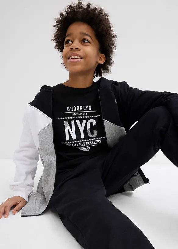 Maglia a maniche lunghe in puro cotone biologico, bonprix