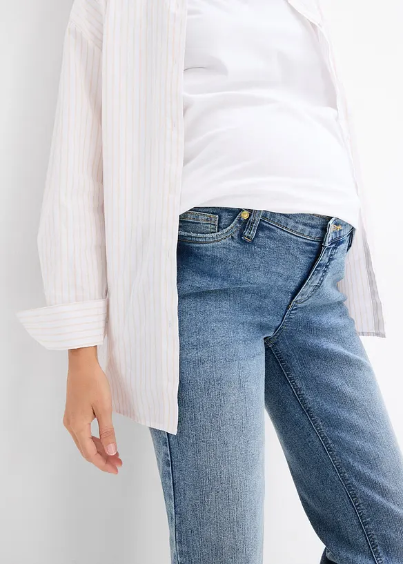 Jeans prémaman 2 in 1 da indossare sia prima che dopo il parto, straight, bonprix