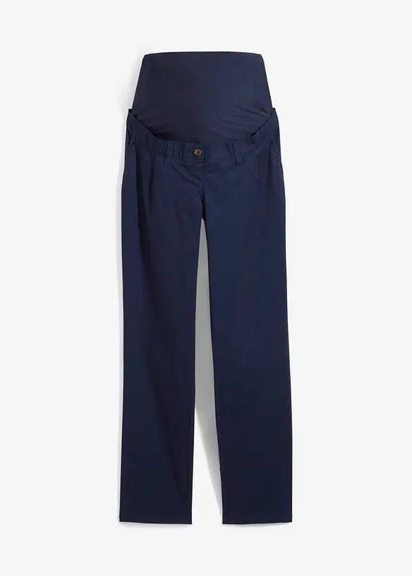 Pantaloni prémaman in cotone, straight, bonprix