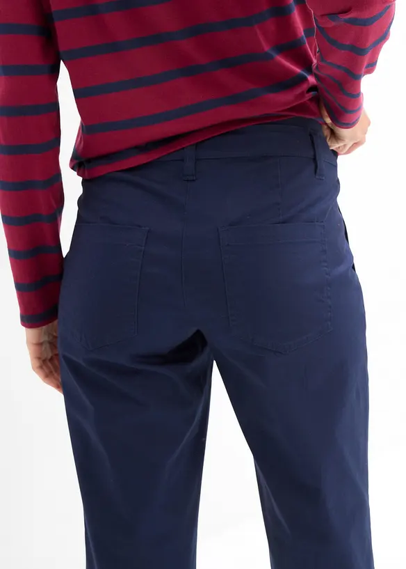 Pantaloni prémaman in cotone, straight, bonprix
