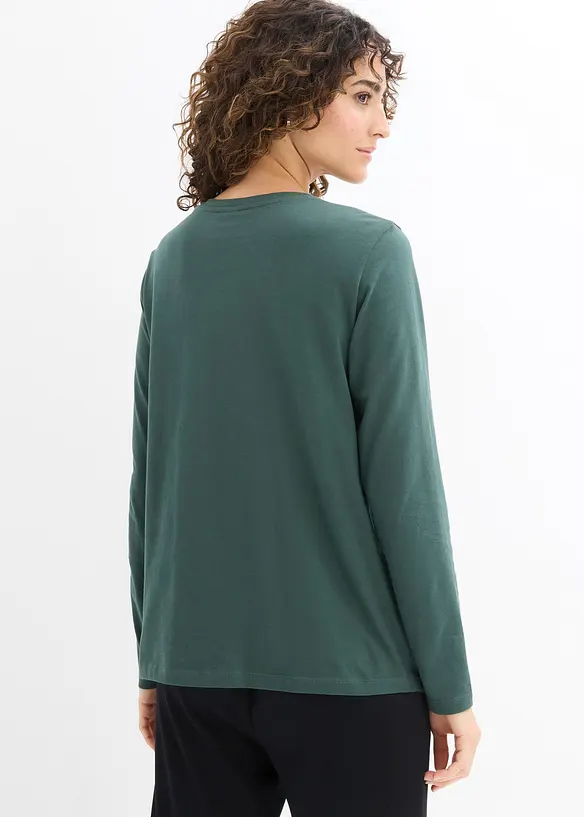 Maglia prémaman / da allattamento in puro cotone biologico (pacco da 2), bonprix