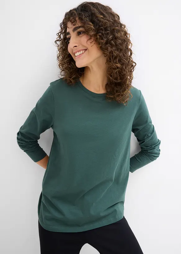 Maglia prémaman / da allattamento in puro cotone biologico (pacco da 2), bonprix