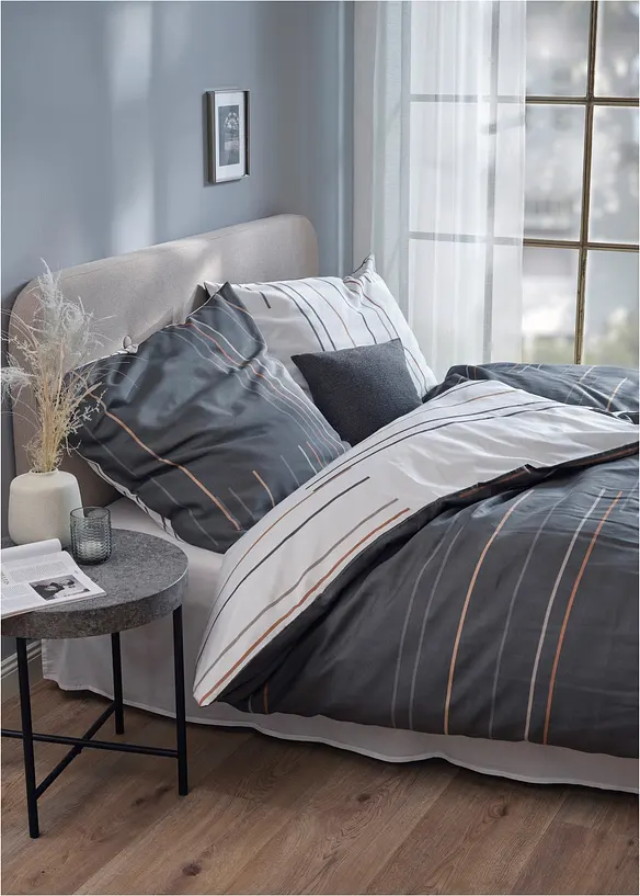 Biancheria da letto double-face a righe, bonprix