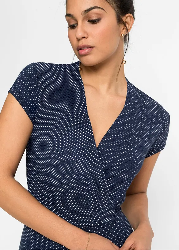 Abito midi in misto viscosa, bonprix