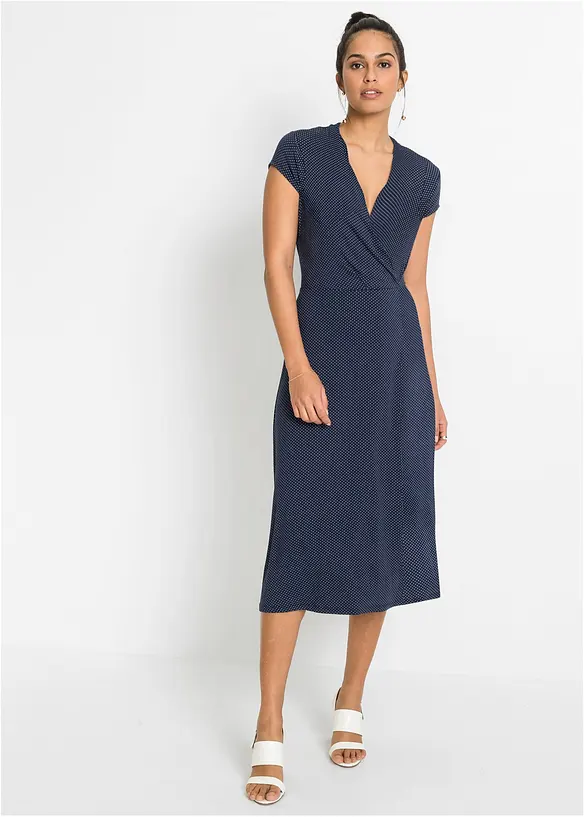 Abito midi in misto viscosa, bonprix