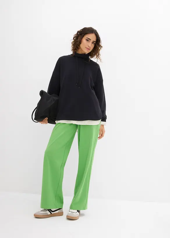Pantaloni in jersey interlock, bonprix