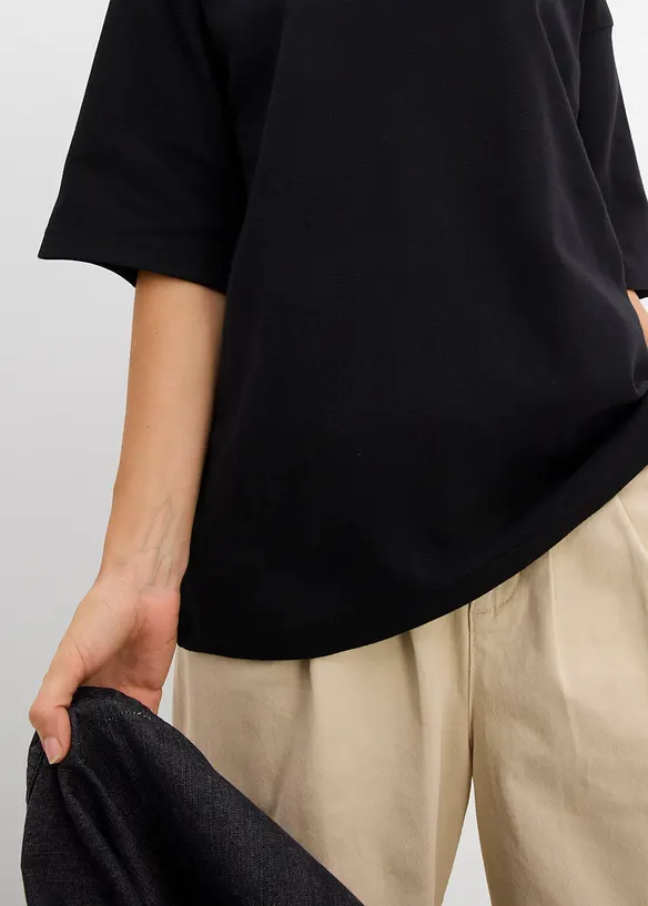 Maxi maglia in puro cotone biologico pesante, bonprix