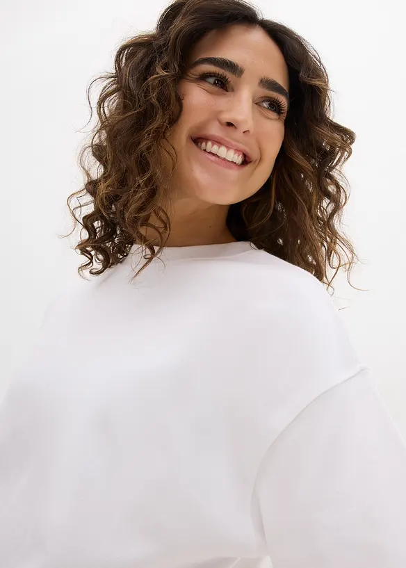 Maxi maglia in puro cotone biologico pesante, bonprix