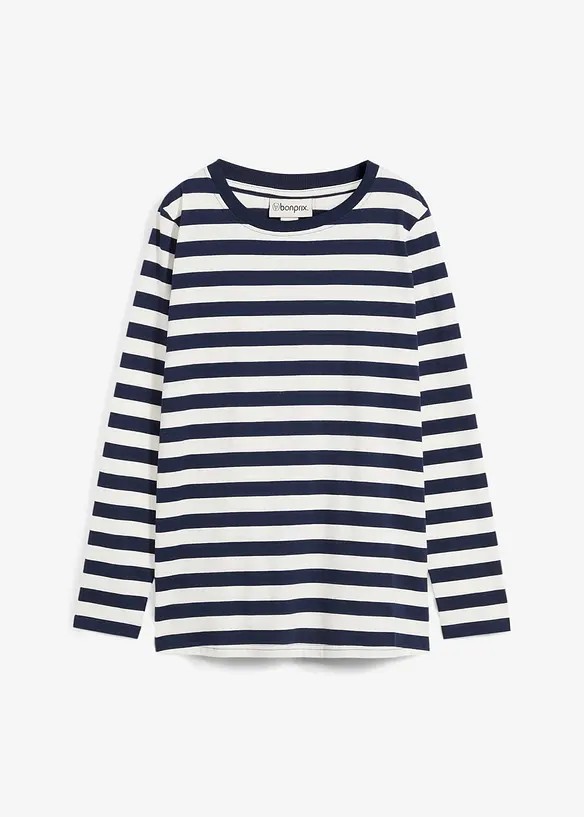 Maglia a righe in puro cotone biologico, bonprix