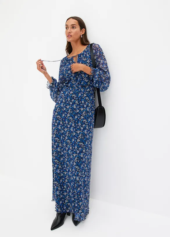 Abito lungo in mesh, bonprix