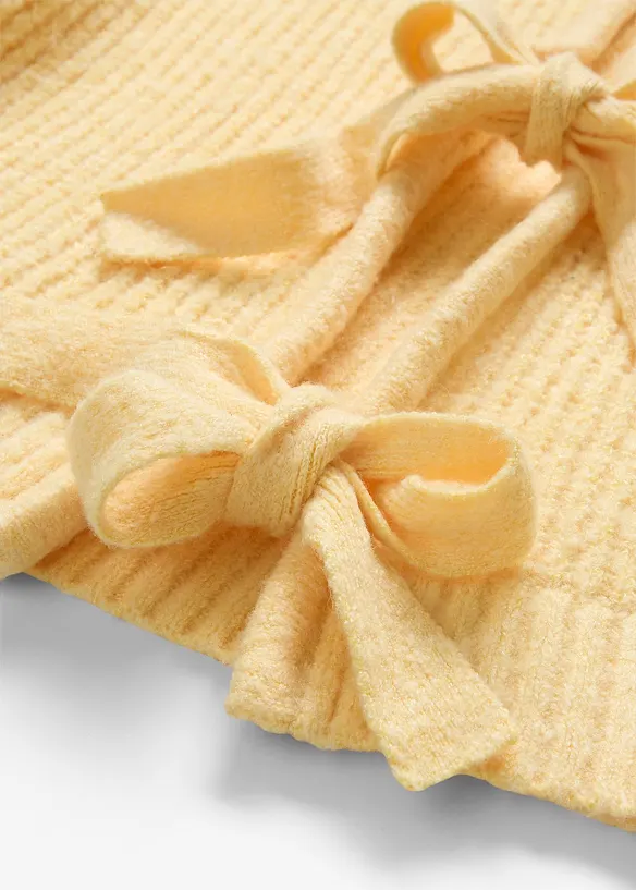 Cardigan double face con laccetti, bonprix