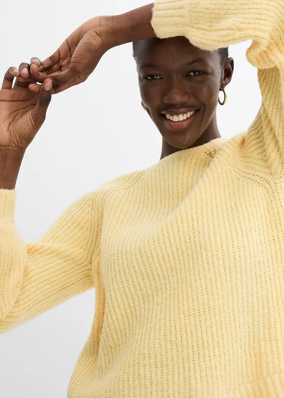 Cardigan double face con laccetti, bonprix