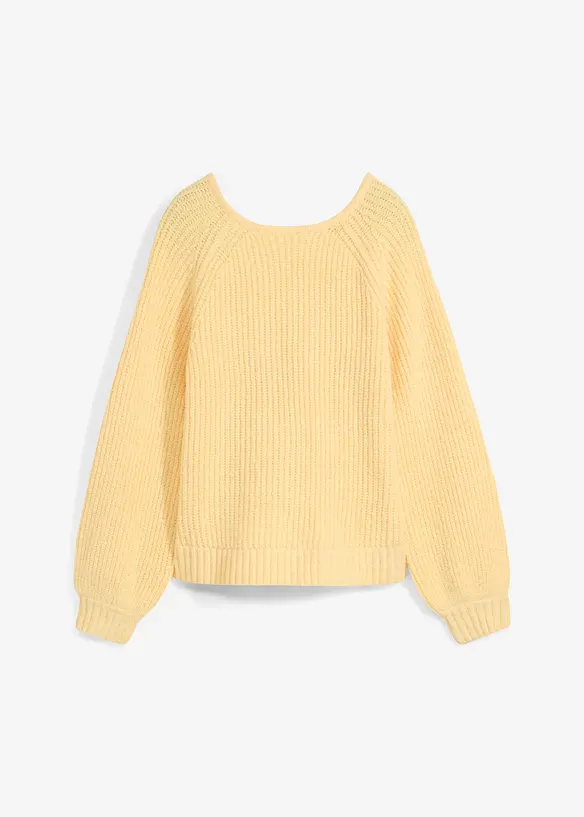 Cardigan double face con laccetti, bonprix