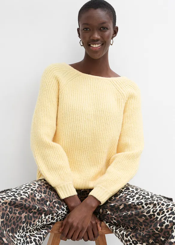 Cardigan double face con laccetti, bonprix