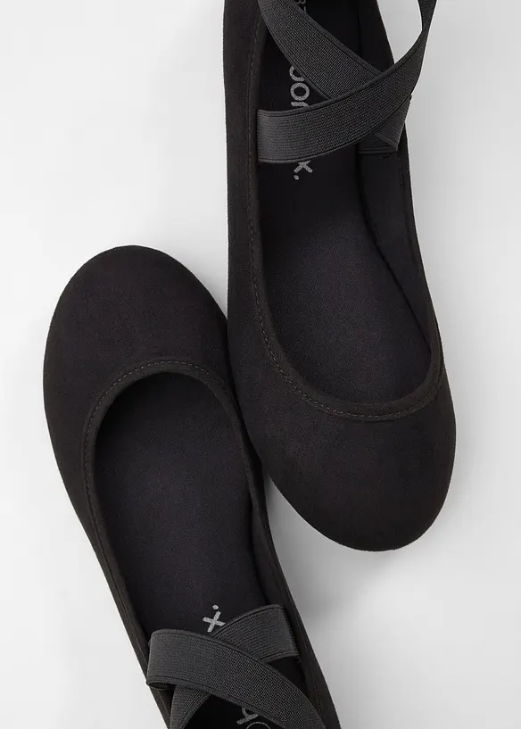 Ballerine con cinturini elasticizzati, bonprix