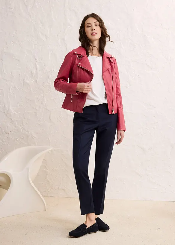 Giacca biker in nappa, bonprix