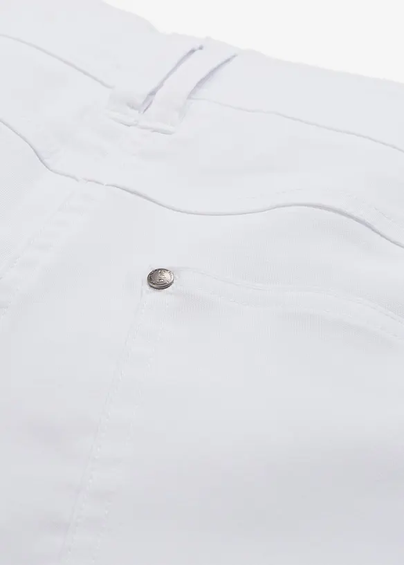 Pantaloni elasticizzati in bengalina con cinta comoda, straight, bonprix