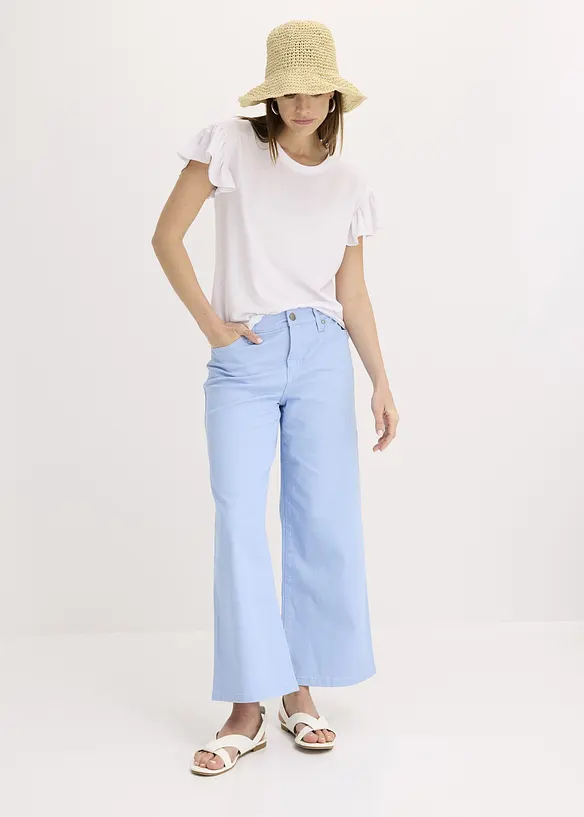 Maglia con maniche a volant, bonprix