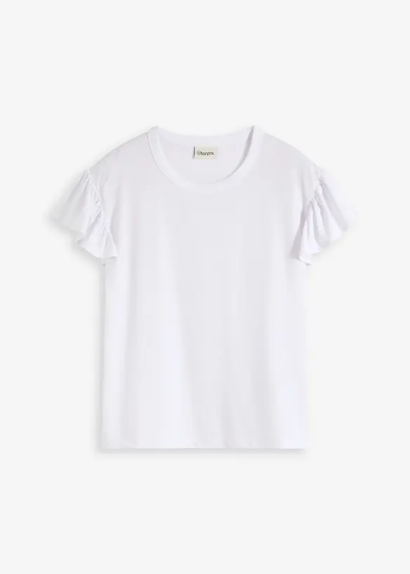 Maglia con maniche a volant, bonprix
