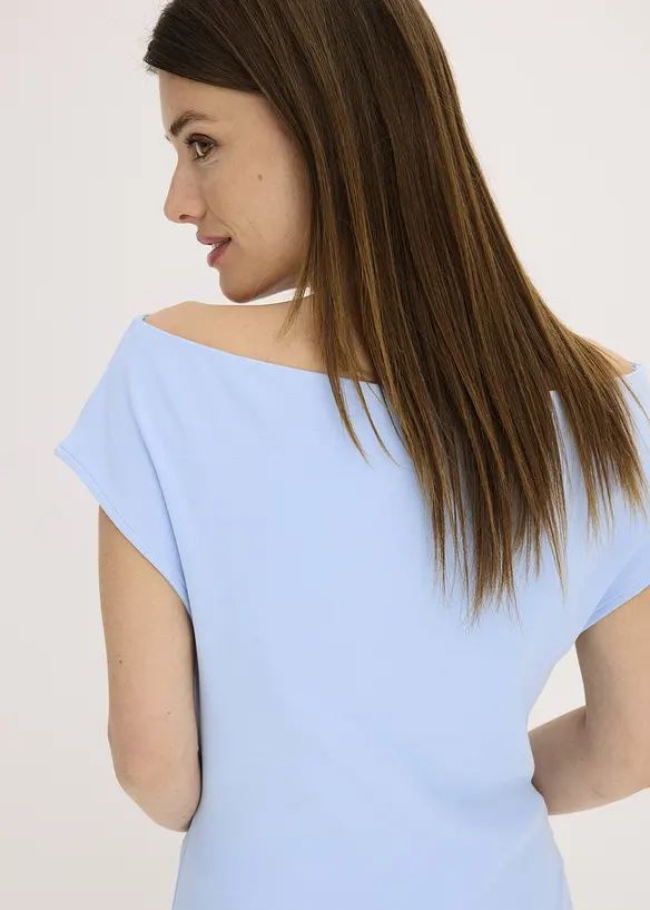 Maglia con spalle scoperte in puro cotone biologico, bonprix