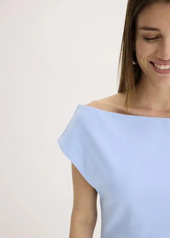 Maglia con spalle scoperte in puro cotone biologico, bonprix