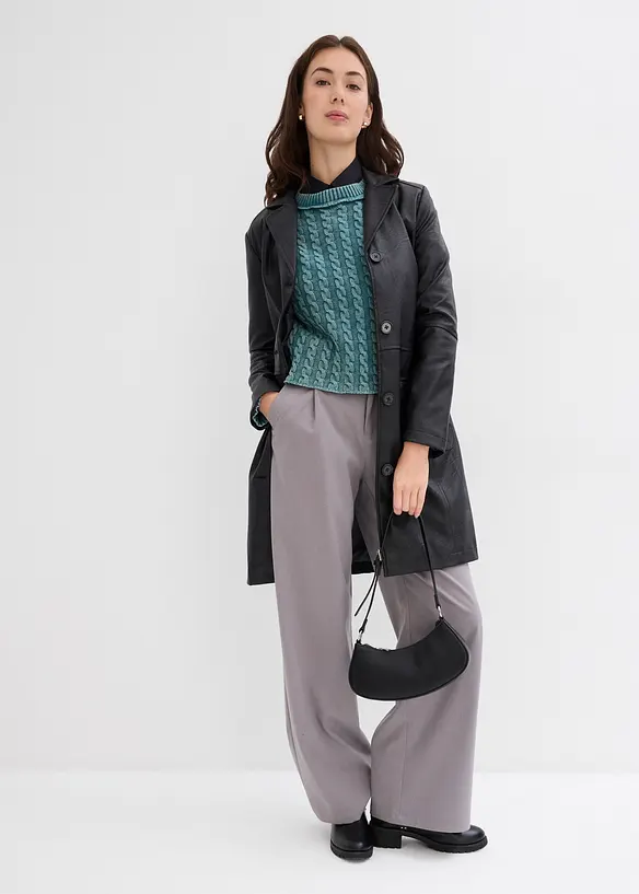 Maglione oversize in puro cotone, bonprix