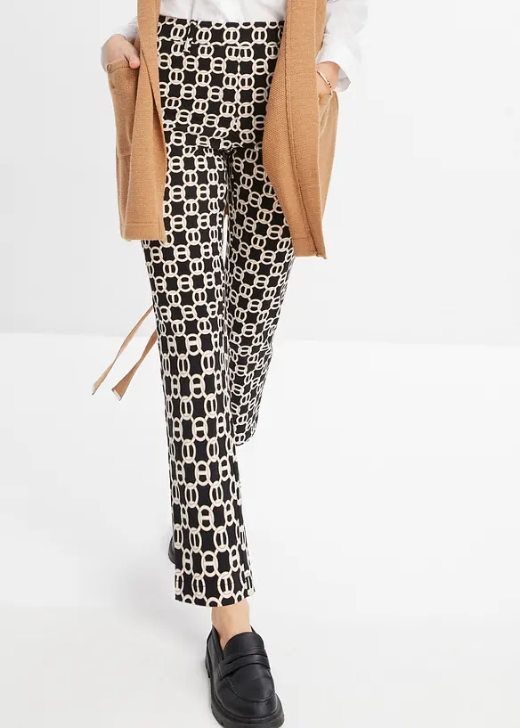 Pantaloni in bengalina elasticizzata, bonprix