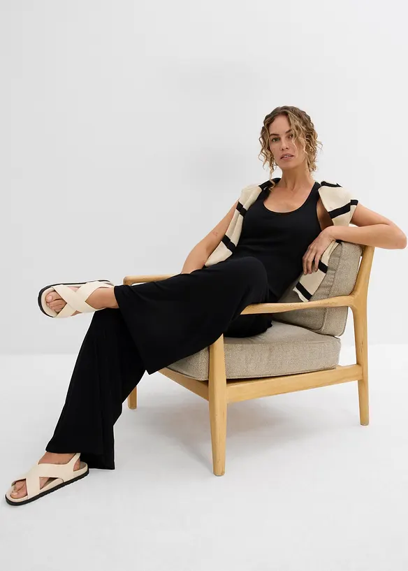 Pantaloni in jersey di viscosa fluente, bonprix