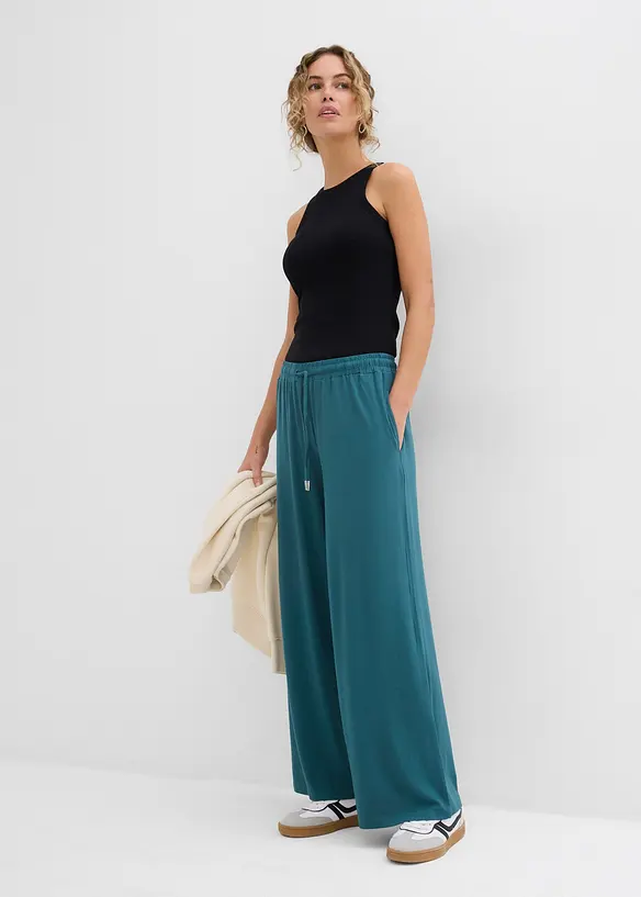 Pantaloni in jersey di viscosa fluente, bonprix