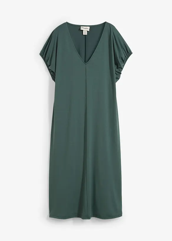 Abito in jersey di misto viscosa con scollo a V, bonprix
