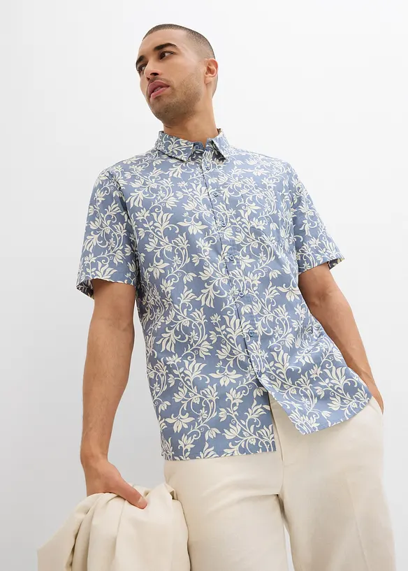 Camicia a maniche corte in puro cotone biologico, bonprix