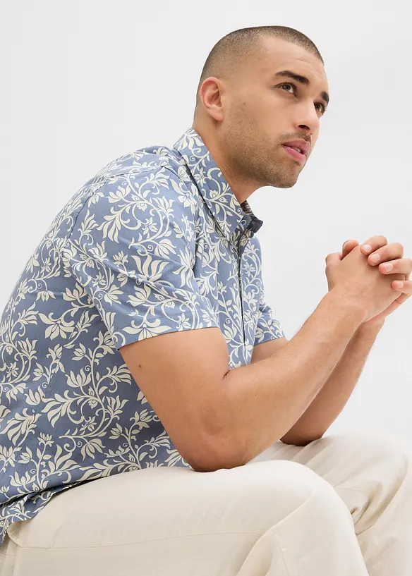 Camicia a maniche corte in puro cotone biologico, bonprix