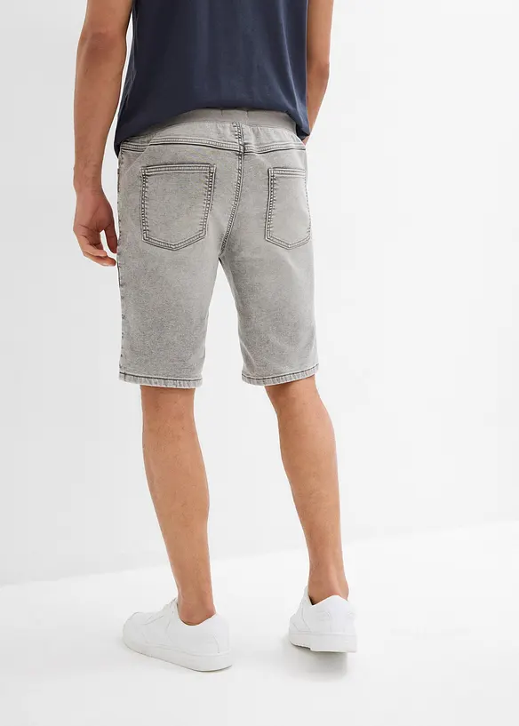 Bermuda in jeans elasticizzati con elastico in vita, regular fit, bonprix