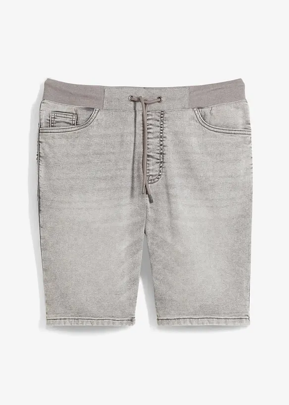 Bermuda in jeans elasticizzati con elastico in vita, regular fit, bonprix