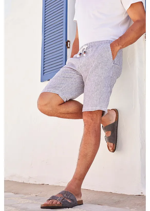 Bermuda in misto lino, regular fit, bonprix