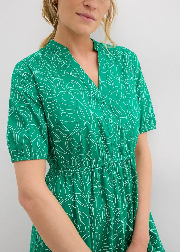 Abito midi largo in puro cotone, bonprix