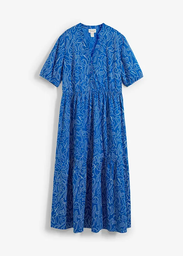 Abito midi largo in puro cotone, bonprix