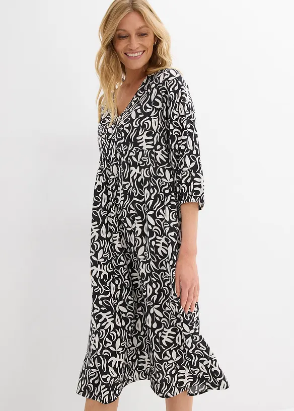 Abito midi in viscosa fluente, bonprix