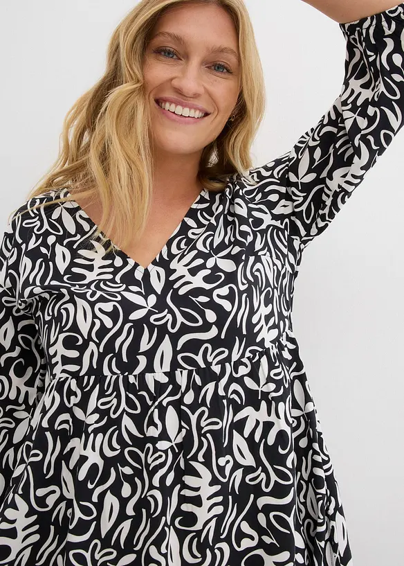Abito midi in viscosa fluente, bonprix
