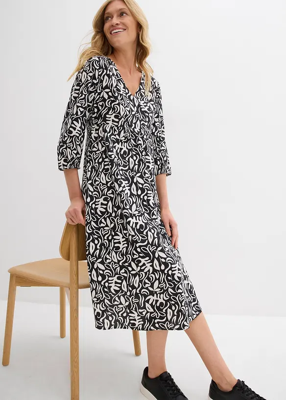 Abito midi in viscosa fluente, bonprix