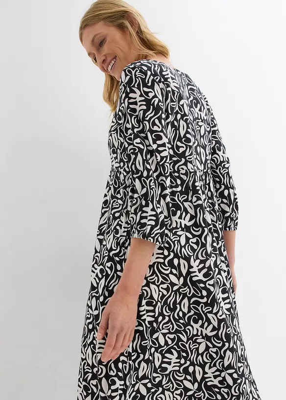 Abito midi in viscosa fluente, bonprix