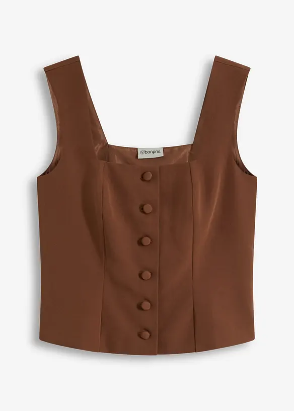 Top con bottoni, bonprix